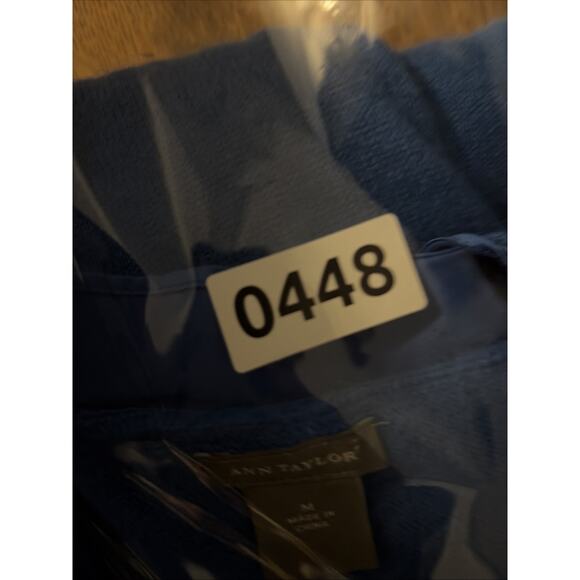 VTG Ann Taylor Wool Angora Babydoll Blue Sweater M Coquette Y2K Quiet Luxury - Picture 10 of 10